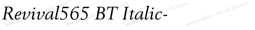Revival565 BT Italic字体转换